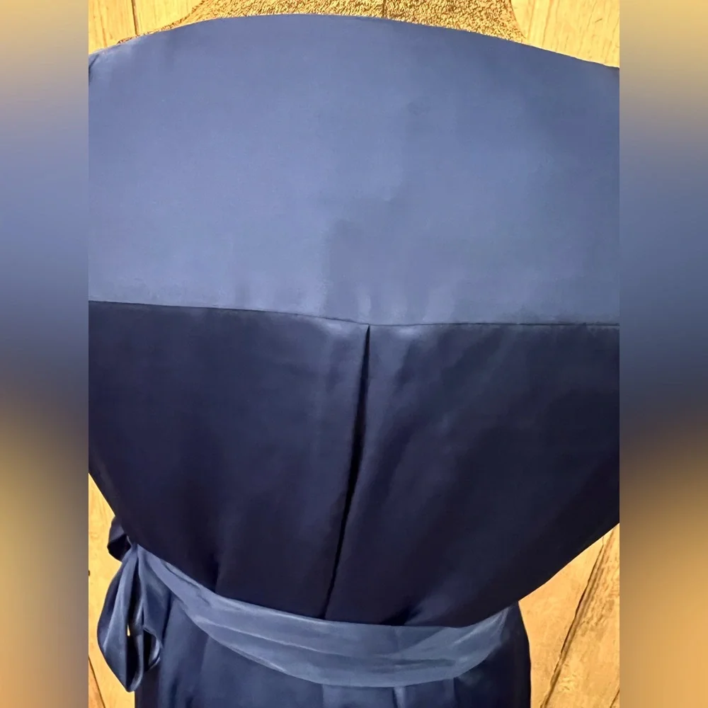 Gap Elegant Blue Wrap Dress - Picture 8 of 8